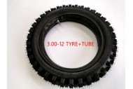 3.00-12 80/100-12 REAR KNOBBY TYRE +TUBE 12 INCH PIT PRO DIRT BIKE TRAIL BIKE