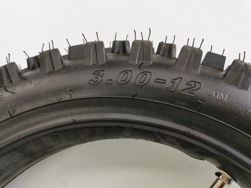 3.00-12 80/100-12 REAR KNOBBY TYRE +TUBE 12 INCH PIT PRO DIRT BIKE TRAIL BIKE