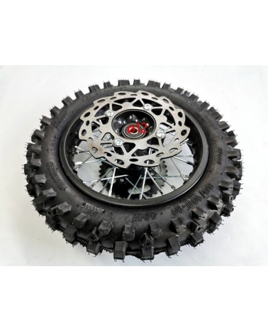 80/100-10 WHEEL KNOBBY TYRE +TUBE WITH DISC 12 INCH DIRT BIKE DISC SPROCKET 12MM