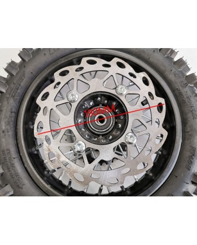 80/100-10 WHEEL KNOBBY TYRE +TUBE WITH DISC 12 INCH DIRT BIKE DISC SPROCKET 12MM