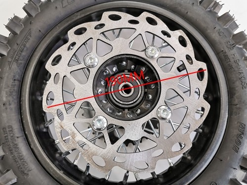 80/100-10 WHEEL KNOBBY TYRE +TUBE WITH DISC 12 INCH DIRT BIKE DISC SPROCKET 12MM