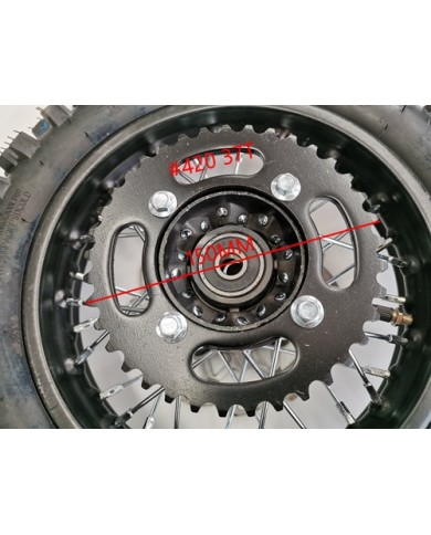 80/100-10 WHEEL KNOBBY TYRE +TUBE WITH DISC 12 INCH DIRT BIKE DISC SPROCKET 12MM