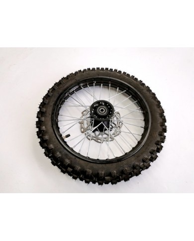 2.50-14 60/100-14 FRONT WHEEL KNOBBY TYRE +TUBE WITH DISC 14 INCH DIRT PIT BIKE