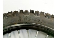 2.50-14 60/100-14 FRONT WHEEL KNOBBY TYRE +TUBE WITH DISC 14 INCH DIRT PIT BIKE