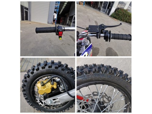 110cc Dirt Bike Trail Pit Bike Motor Electric Start Manual Junior Bike Kid Green