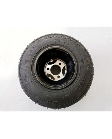 11x7.10-5 Go Kart Wheel Rim Super Slick 4 Gokart Drift Trike Racing 5 inch black