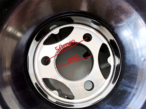 11x7.10-5 Go Kart Wheel Rim Super Slick 4 Gokart Drift Trike Racing 5 inch black