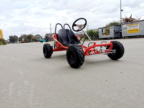 200cc 6.5HP Go Kart Wet Clutch Dune Buggy ATV Quad 4 Stroke Adult/Teen/Kid Sizes RED