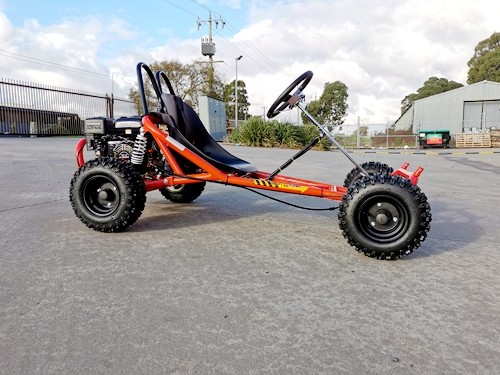 200cc 6.5HP Go Kart Wet Clutch Dune Buggy ATV Quad 4 Stroke Adult/Teen/Kid Sizes RED