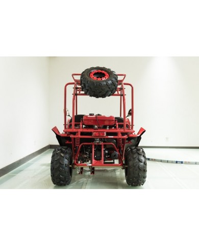 125CC Buggy ATV Sport Quad Dirt Bike 4 Wheel  Go kart Semi Auto SAHARA PRO RED