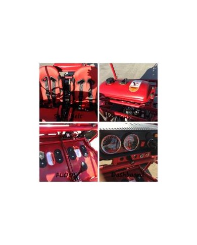 125CC Buggy ATV Sport Quad Dirt Bike 4 Wheel  Go kart Semi Auto SAHARA PRO RED