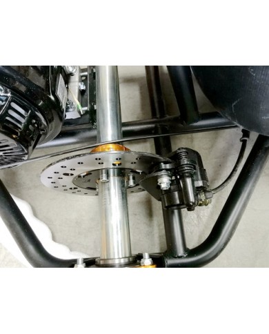 Hydraulic Rear Disc Brake Caliper System+Pad Drift Trike Go kart Buggy lever