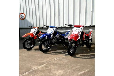 110cc Dirt Bike Trail Pit Bike Motor Electric Start Manual Junior Bike Kid Orange