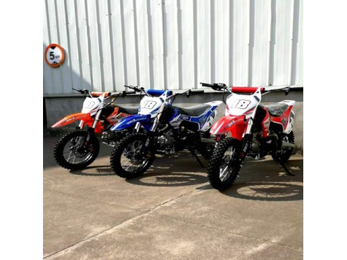 110cc Dirt Bike Trail Pit Bike Motor Electric Start Manual Junior Bike Kid Orange