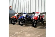 110cc Dirt Bike Trail Pit Bike Motor Electric Start Manual Junior Bike Kid Orange