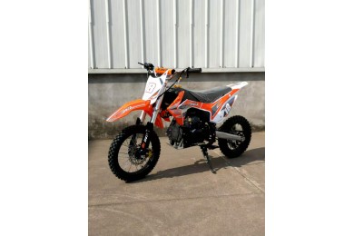 110cc Dirt Bike Trail Pit Bike Motor Electric Start Manual Junior Bike Kid Orange