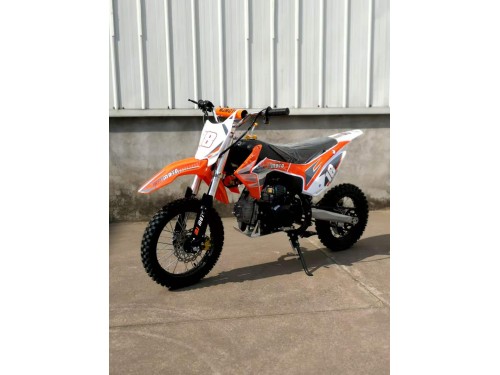 110cc Dirt Bike Trail Pit Bike Motor Electric Start Manual Junior Bike Kid Orange
