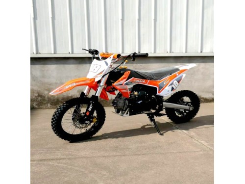 110cc Dirt Bike Trail Pit Bike Motor Electric Start Manual Junior Bike Kid Orange