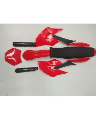 Red Plastics Guard Fairing Fender Kit & seat for 49cc PIT PRO Dirt Bike