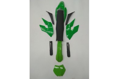 Green Plastics Guard Fairing Fender Kit & seat for 49cc PIT PRO Dirt Bike