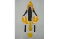 Yellow Plastics Guard Fairing Fender Kit & seat for 49cc PIT PRO Dirt Bike