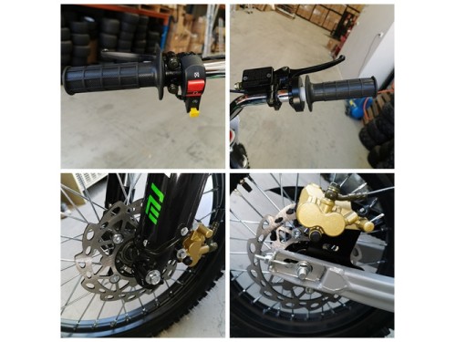 125CC DIRT BIKE PIT MOTOR TRAIL MOTOCROSS DINGO PRO ELECTRIC START 14/17 BIG WHEEL GREEN