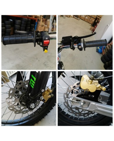125CC PIT MOTOR DIRT BIKE TRAIL MOTOCROSS PRO ELECTRIC START 14/17 BIG WHEEL RED