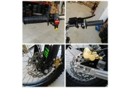 125CC PIT MOTOR DIRT BIKE TRAIL MOTOCROSS PRO KICK START 14/17 BIG WHEEL ORANGE