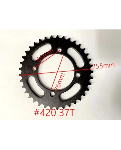 37 Teeth 420 Rear Back Chain Sprocket Cog TRAIL QUAD DIRT BIKE ATV Buggy Gokart