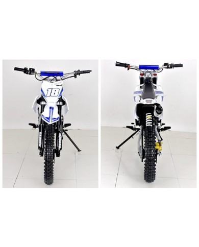 125CC PIT MOTOR DIRT BIKE TRAIL MOTOCROSS PRO KICK START 14/17 BIG WHEEL BLUE