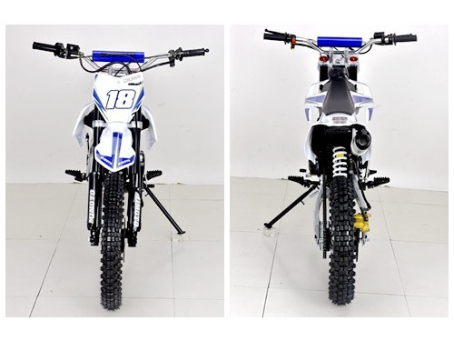 125CC PIT MOTOR DIRT BIKE TRAIL MOTOCROSS PRO KICK START 14/17 BIG WHEEL BLUE