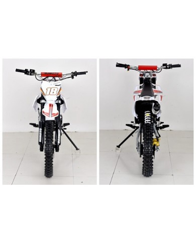 125CC PIT MOTOR DIRT BIKE TRAIL MOTOCROSS PRO ELECTRIC START 14/17 BIG WHEEL RED
