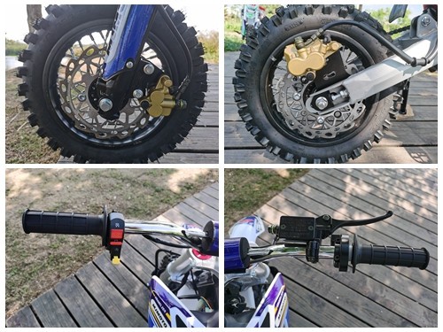 70cc Dirt Bike Trail Pit Bike Motor Electric Start Manual Junior Bike Kid Orange