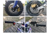 70cc Dirt Bike Trail Pit Bike Motor Electric Start Manual Junior Bike Kid Orange