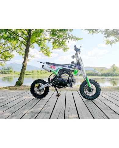 70cc Dirt Bike Trail Pit Bike Motor Electric Start Semi Auto Junior Bike Kid Green