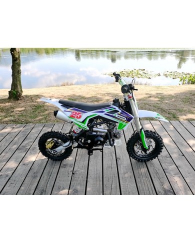 70cc Dirt Bike Trail Pit Bike Motor Electric Start Semi Auto Junior Bike Kid Green