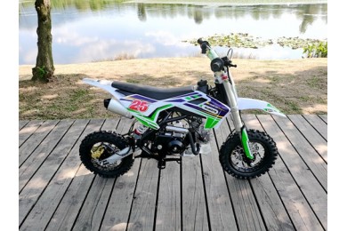 70cc Dirt Bike Trail Pit Bike Motor Electric Start Semi Auto Junior Bike Kid Green