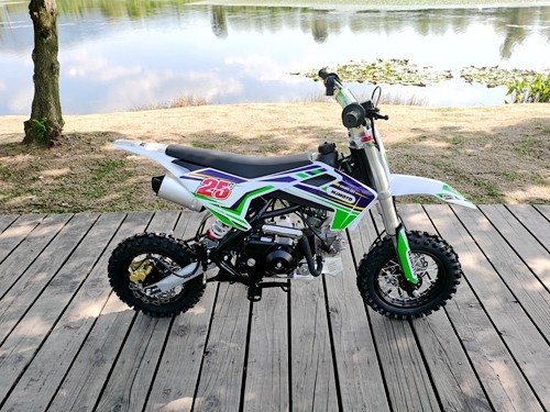 70cc Dirt Bike Trail Pit Bike Motor Electric Start Semi Auto Junior Bike Kid Green