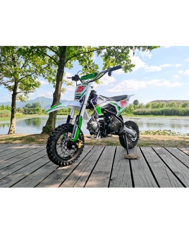 70cc Dirt Bike Trail Pit Bike Motor Electric Start Semi Auto Junior Bike Kid Green