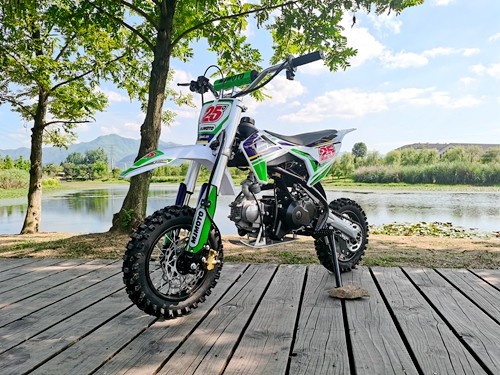 70cc Dirt Bike Trail Pit Bike Motor Electric Start Semi Auto Junior Bike Kid Green