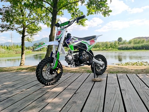 70cc Dirt Bike Trail Pit Bike Motor Electric Start Semi Auto Junior Bike Kid Green