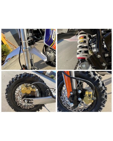 70cc Dirt Bike Trail Pit Bike Motor Electric Start Semi Auto Junior Bike Kid Green
