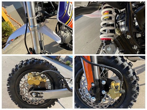 70cc Dirt Bike Trail Pit Bike Motor Electric Start Semi Auto Junior Bike Kid Green