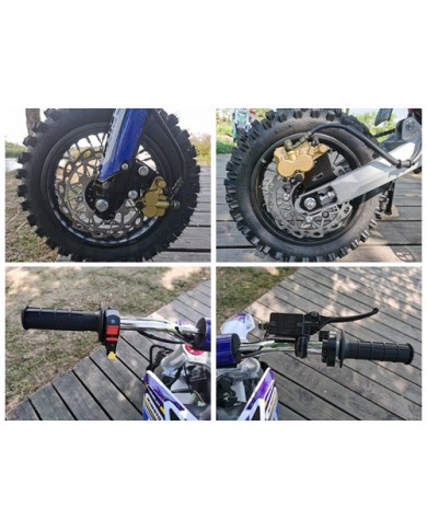 70cc Dirt Bike Trail Pit Bike Motor Electric Start Auto STINGRAY Junior Bike Kid Blue