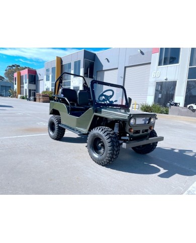 150cc Mini Willy Jeep Replica 2WD Semi Auto Golf Cart Twin Seat Kids Adults