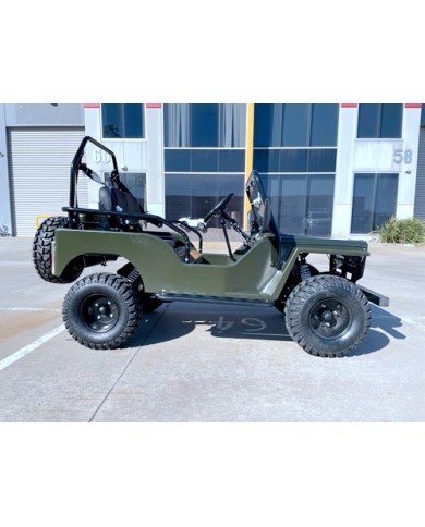 150cc Mini Willy Jeep Replica 2WD Semi Auto Golf Cart Twin Seat Kids Adults
