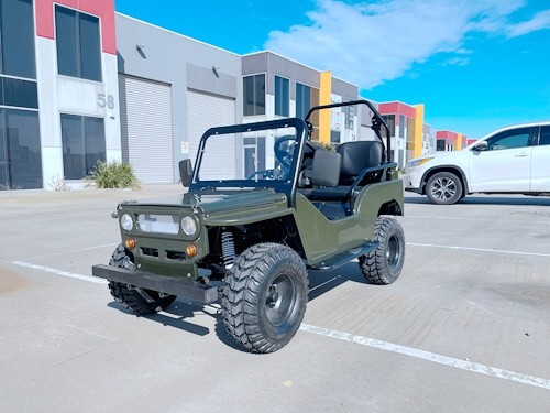 150cc Mini Willy Jeep Replica 2WD Semi Auto Golf Cart Twin Seat Kids Adults