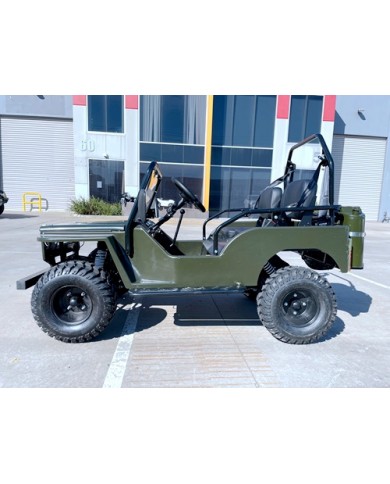 150cc Mini Willy Jeep Replica 2WD Semi Auto Golf Cart Twin Seat Kids Adults