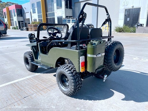 150cc Mini Willy Jeep Replica 2WD Semi Auto Golf Cart Twin Seat Kids Adults