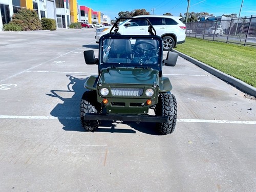 150cc Mini Willy Jeep Replica 2WD Semi Auto Golf Cart Twin Seat Kids Adults